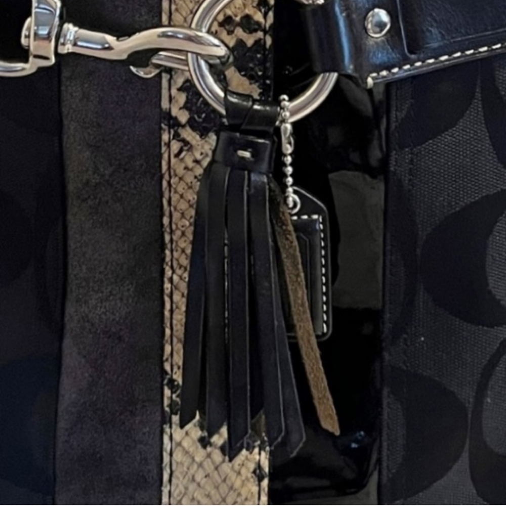 Coach Hampton Python Handbag - Picture 5 of 14